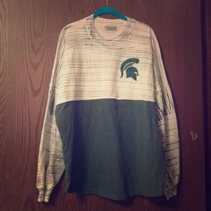 CLOSET CLOSING - super cute MSU Spartan longsleeve